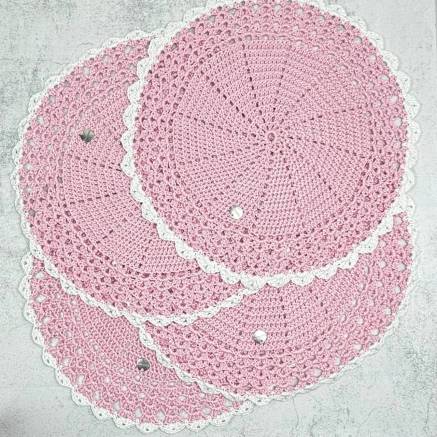 Handmade crocheted napkin