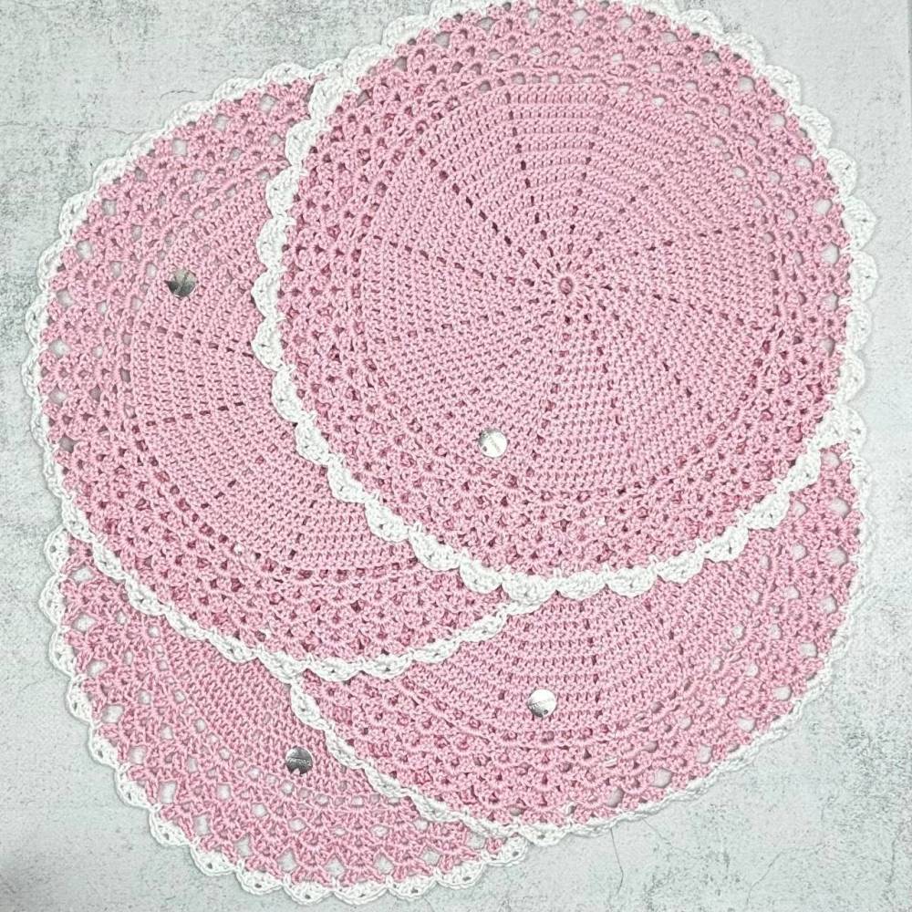 Handmade crocheted napkin