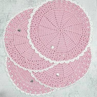Handmade crocheted napkin