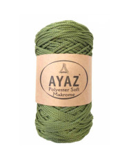Polyester Soft Makrome AYAZ cord, olive (1263)