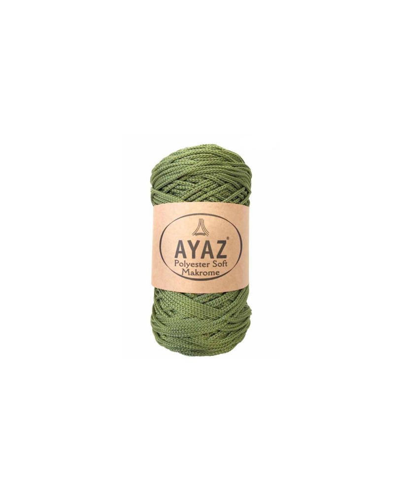Polyester Soft Makrome AYAZ cord, olive (1263) Polyester Soft Makrome AYAZ cord, olive (1263)