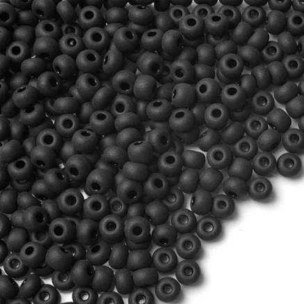 Preciosa beads №10/0, 50 g, matte black (23980/834)