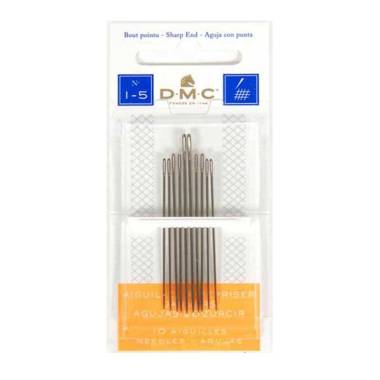 Darning needles assorted No. 1-5, 5 pcs., DMC (1769/1)