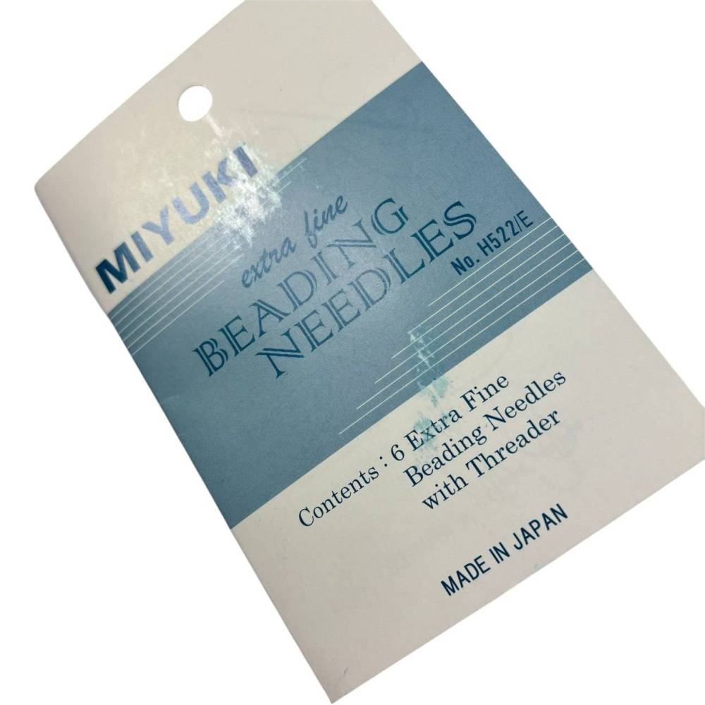 Miyuki beading needle set 6 needles with thread puller, H522E