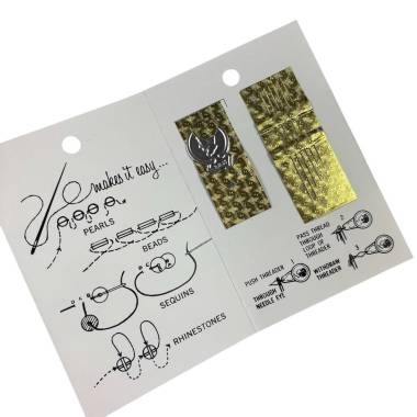 Miyuki beading needle set 6 needles with thread puller, H522E