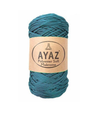 Polyester Soft Makrome AYAZ cord, petrol (1213)
