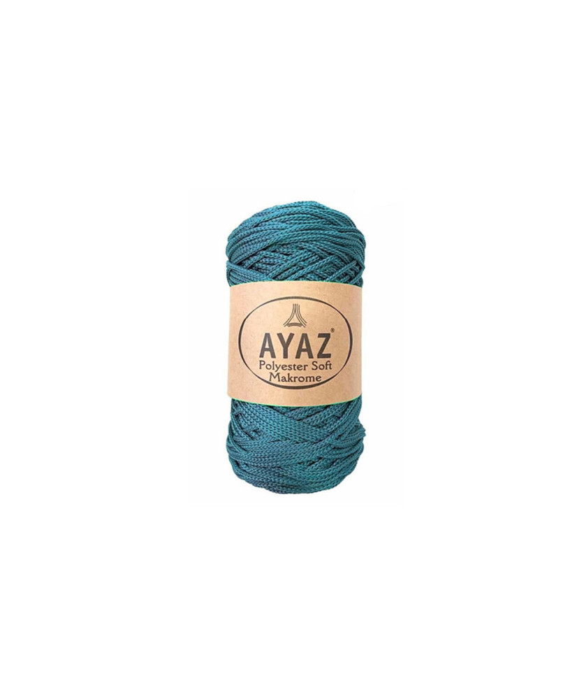 Polyester Soft Makrome AYAZ cord, petrol (1213) Polyester Soft Makrome AYAZ cord, petrol (1213)