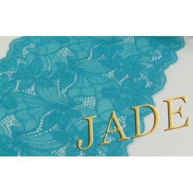Elastic lace, turquoise, 17 cm, 1 m (2063-8)