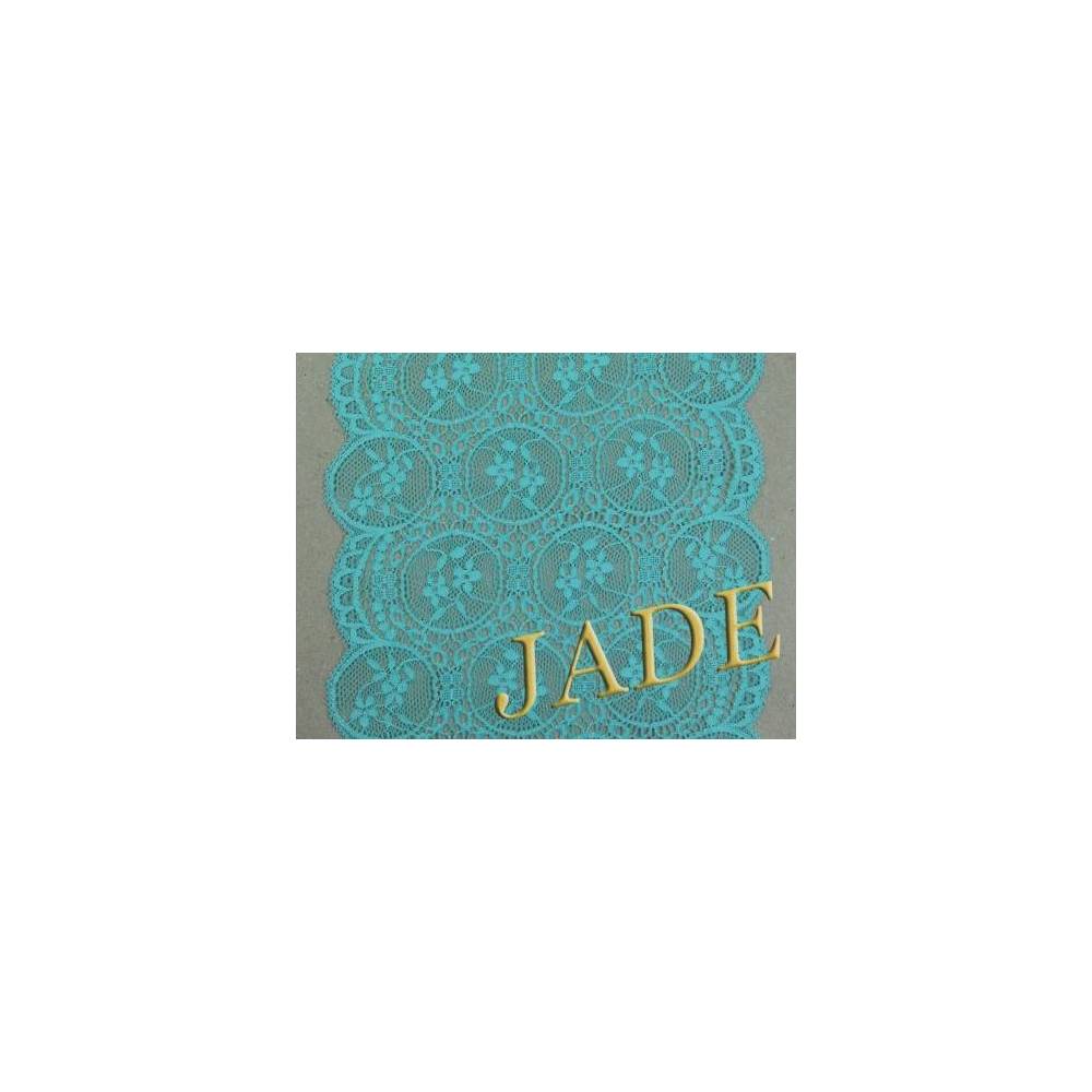 Elastic lace, menthol color, 17 cm, 1 m (1153-14)