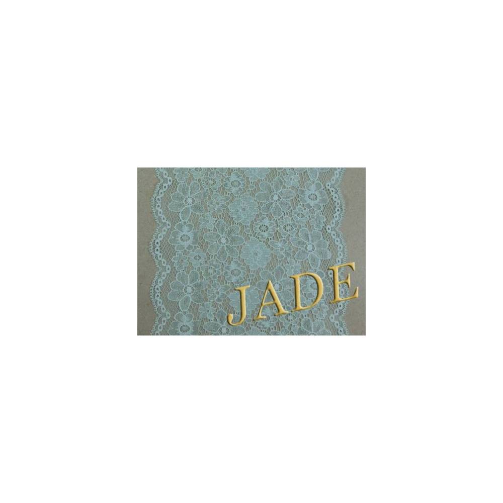 Elastic lace, mint color, 17 cm, 1 m (1212-1516)