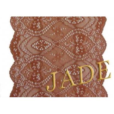 Elastic lace, terracotta color, 17 cm, 1 m (1118-1314)