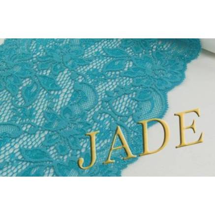 Elastic lace, turquoise, 17 cm, 1.35 m (2063-8)