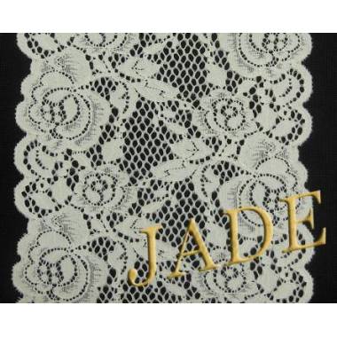 Elastic lace, ecru, 17 cm, 0.78 m (1163-1415)