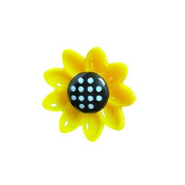 Pin badge for clothing "Sunflower" 2*2 cm