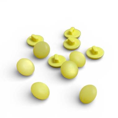 Women's blouse button, yellow, 11 mm