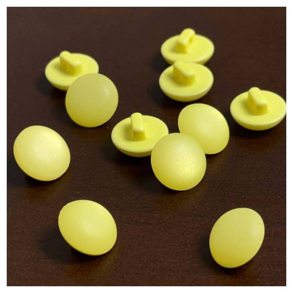 Women's blouse button, yellow, 11 mm