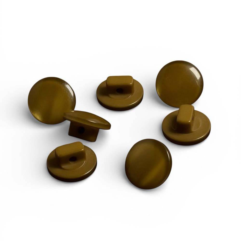 Women's blouse button, light brown, 11 mm