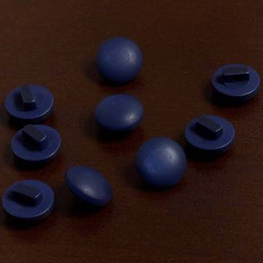Women's blouse button, blue, 11 mm