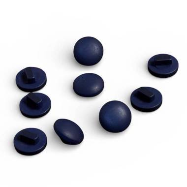 Women's blouse button, blue, 11 mm