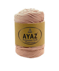 Шнур Polyester Soft Makrome AYAZ, пудровий (1722)