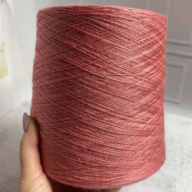 Yarn on a cone 50/50 salmon (910 грамм), Nm 1/16
