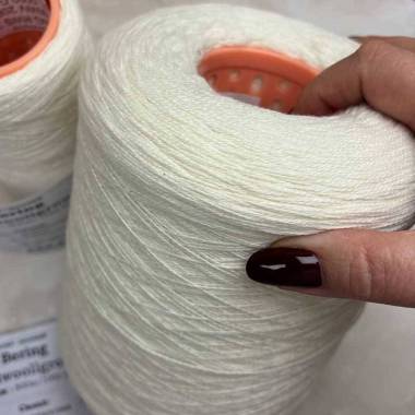 Пряжа на конусе Bering Sudwoollgroup (820 грамм), молочный Nm 2/16
