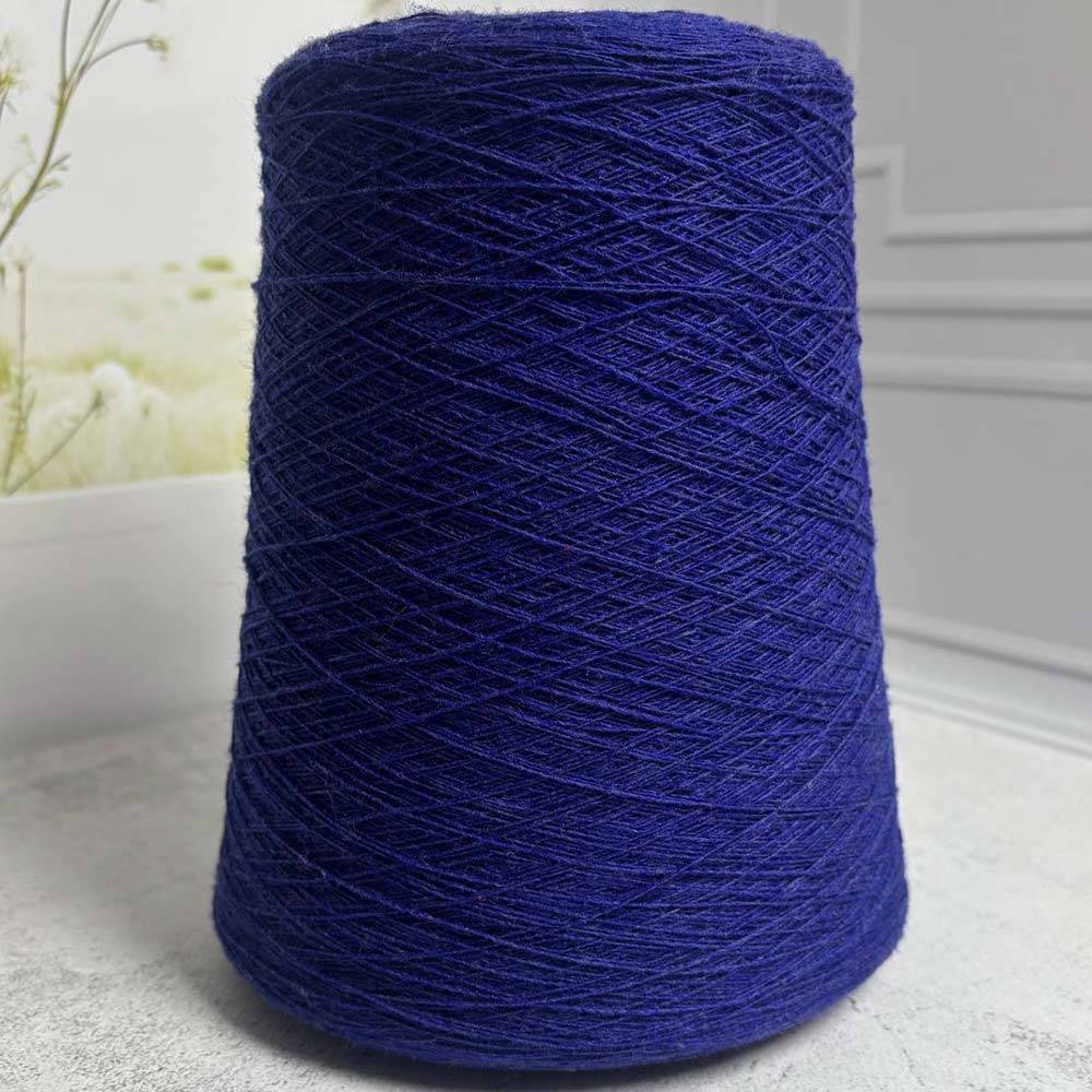 Yarn on cone 70/30 blue melange (560 grams), Nm 1/12