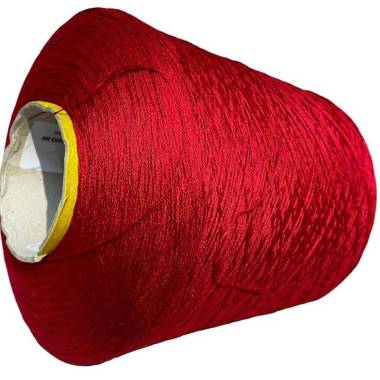 Palm Beach yarn on a cone 100% cotton (100 grams), red IAFIL Spa Nm 2/40*3