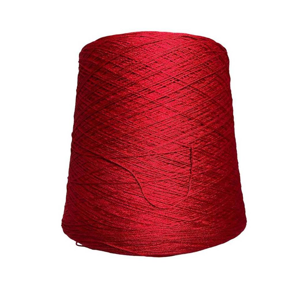 Palm Beach yarn on a cone 100% cotton (100 grams), red IAFIL Spa Nm 2/40*3