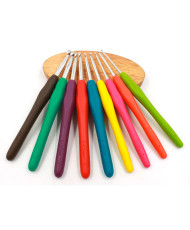 Aluminum hook with soft rubberized handle 6.5 mm