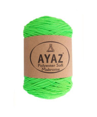 Polyester Soft Makrome AYAZ cord, neon light green (1395)