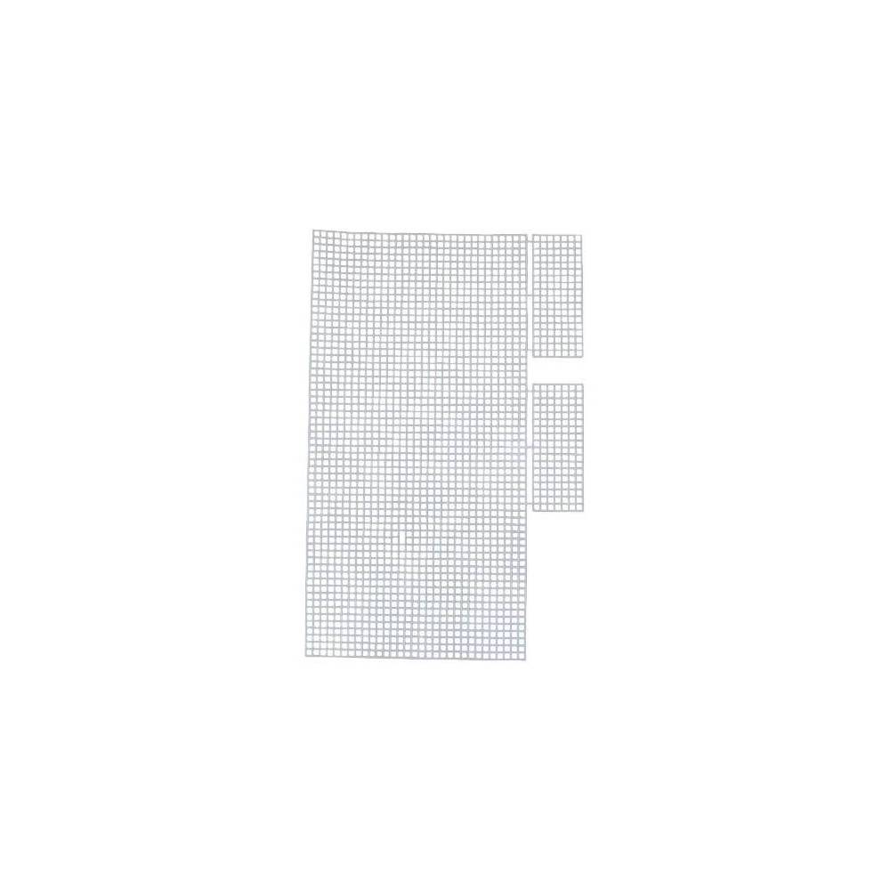 Plastic canvas for a clutch bag, 39.5 x 18.5 cm, white