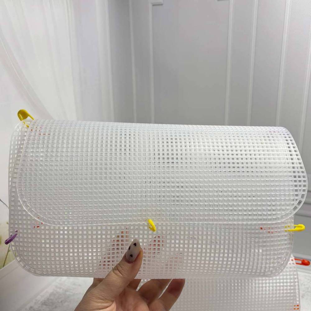 Plastic canvas for a clutch bag, 50*54 cm, white