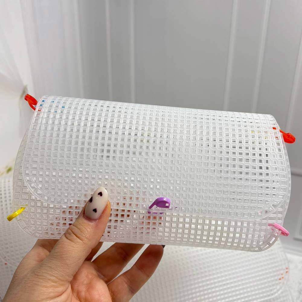 Plastic canvas for clutch bag 33.5*35.5 cm, white
