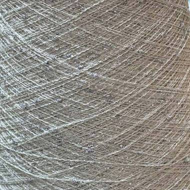 Пряжа на конусе Люрекс Aurea Filcrosa, серебряный (50 грамм), Nm/16500