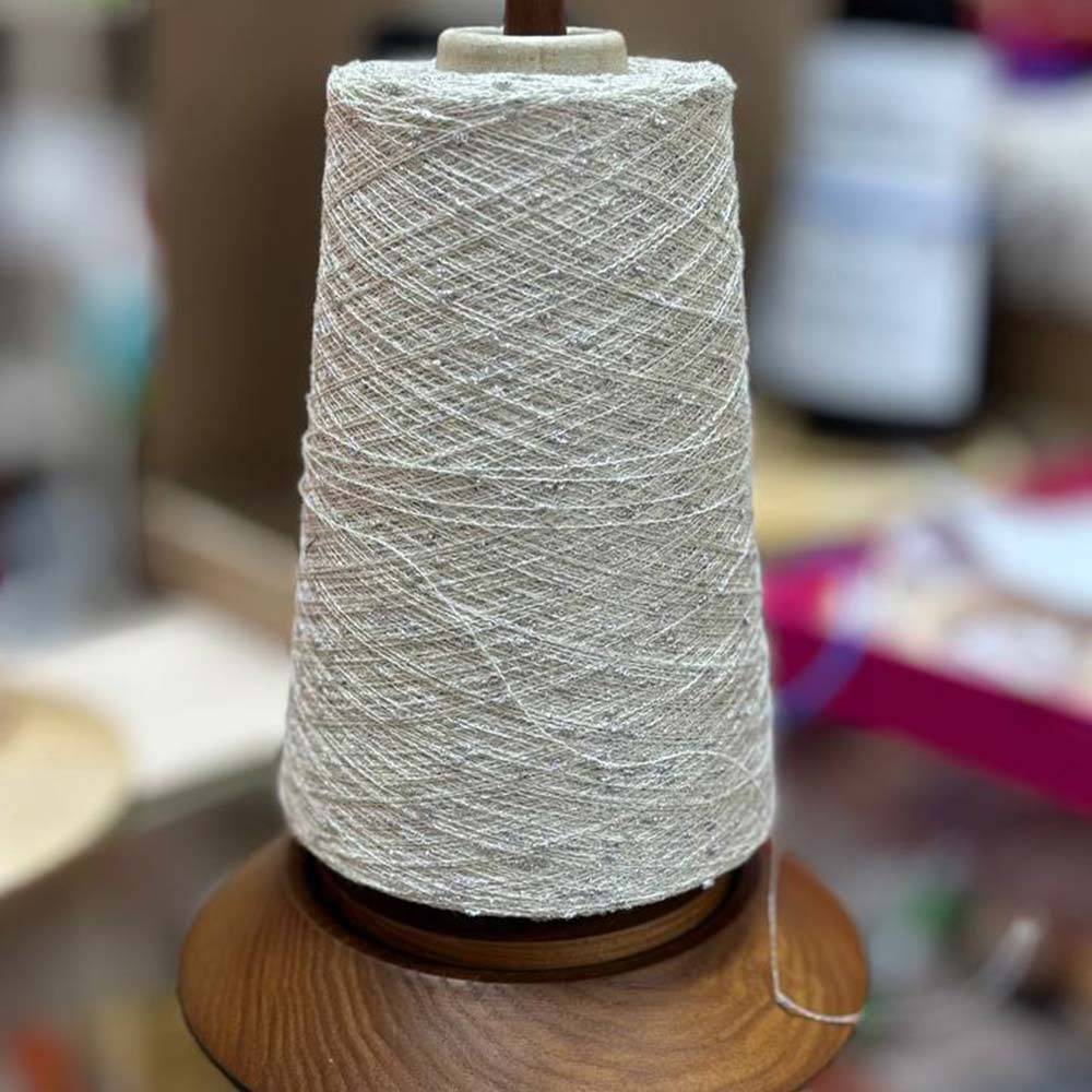 Пряжа на конусі Люрекс  Aurea Filcrosa, срібний (300 грам), Nm /16500
