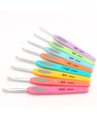 Aluminum hook with plastic handle 6 mm
