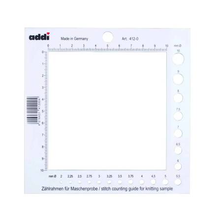 Addi Knitting Needle Gauge and Size Guide (412-0)