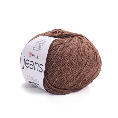 Пряжа YarnArt Jeans коричневий (70)