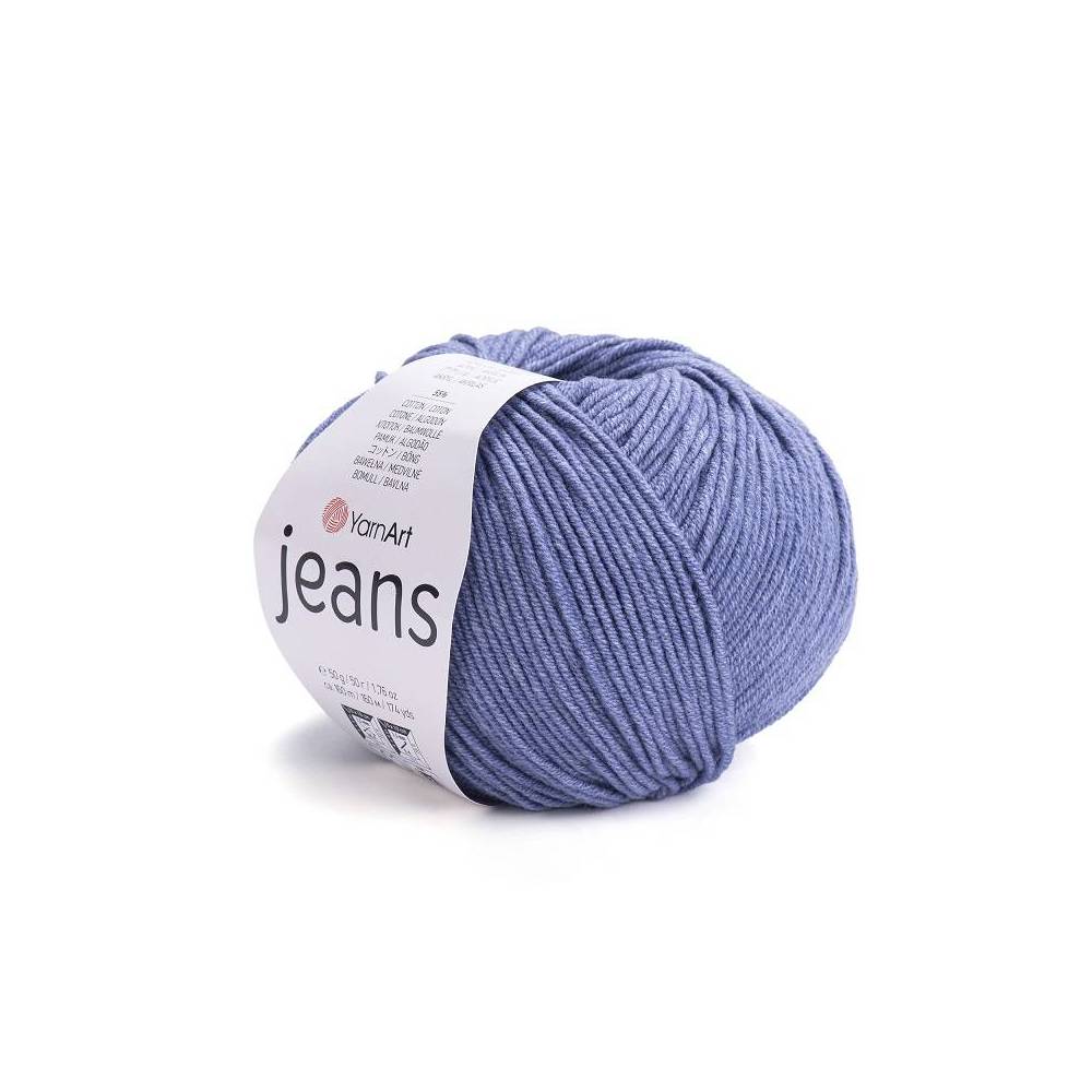 Пряжа YarnArt Jeans сіро-синій (68)