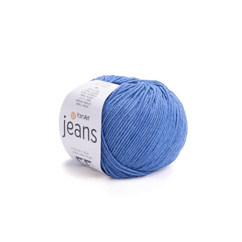 Пряжа YarnArt Jeans светлый джинс (16)
