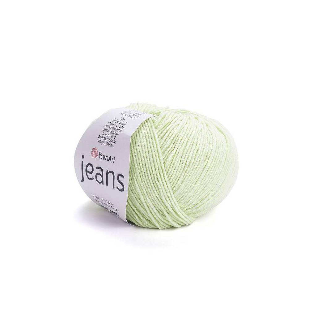 Пряжа YarnArt Jeans ніжно-салатовий (11)