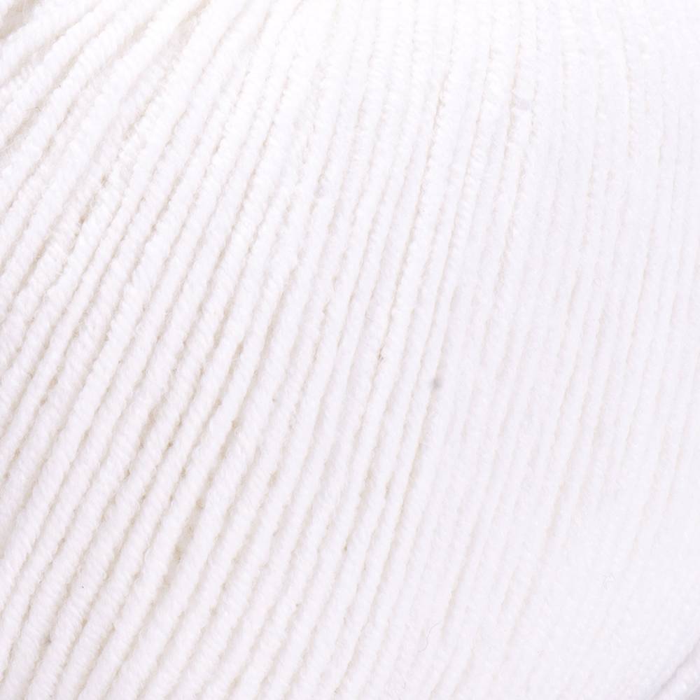 Пряжа YarnArt Jeans білий (01)