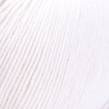 Пряжа YarnArt Jeans білий (01)
