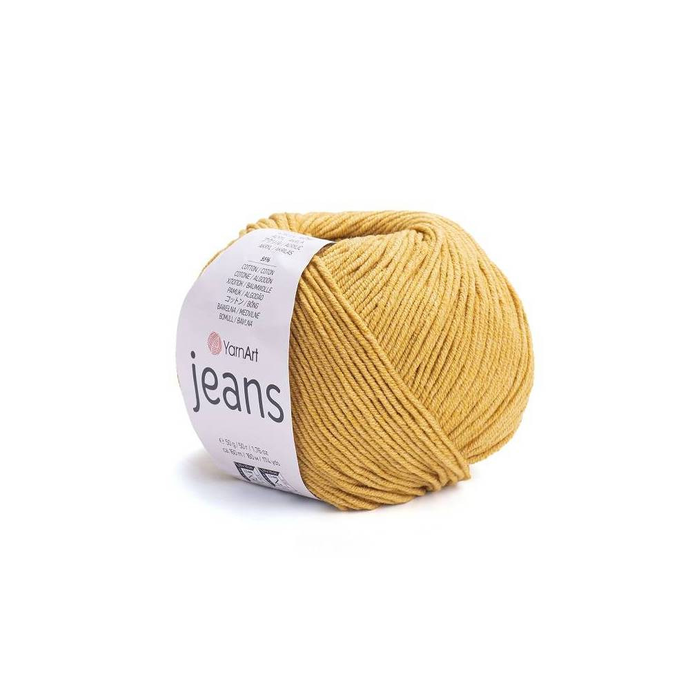 Пряжа YarnArt Jeans горчица (84)
