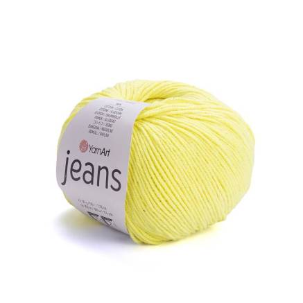 Yarn YarnArt Jeans bright yellow neon (58)
