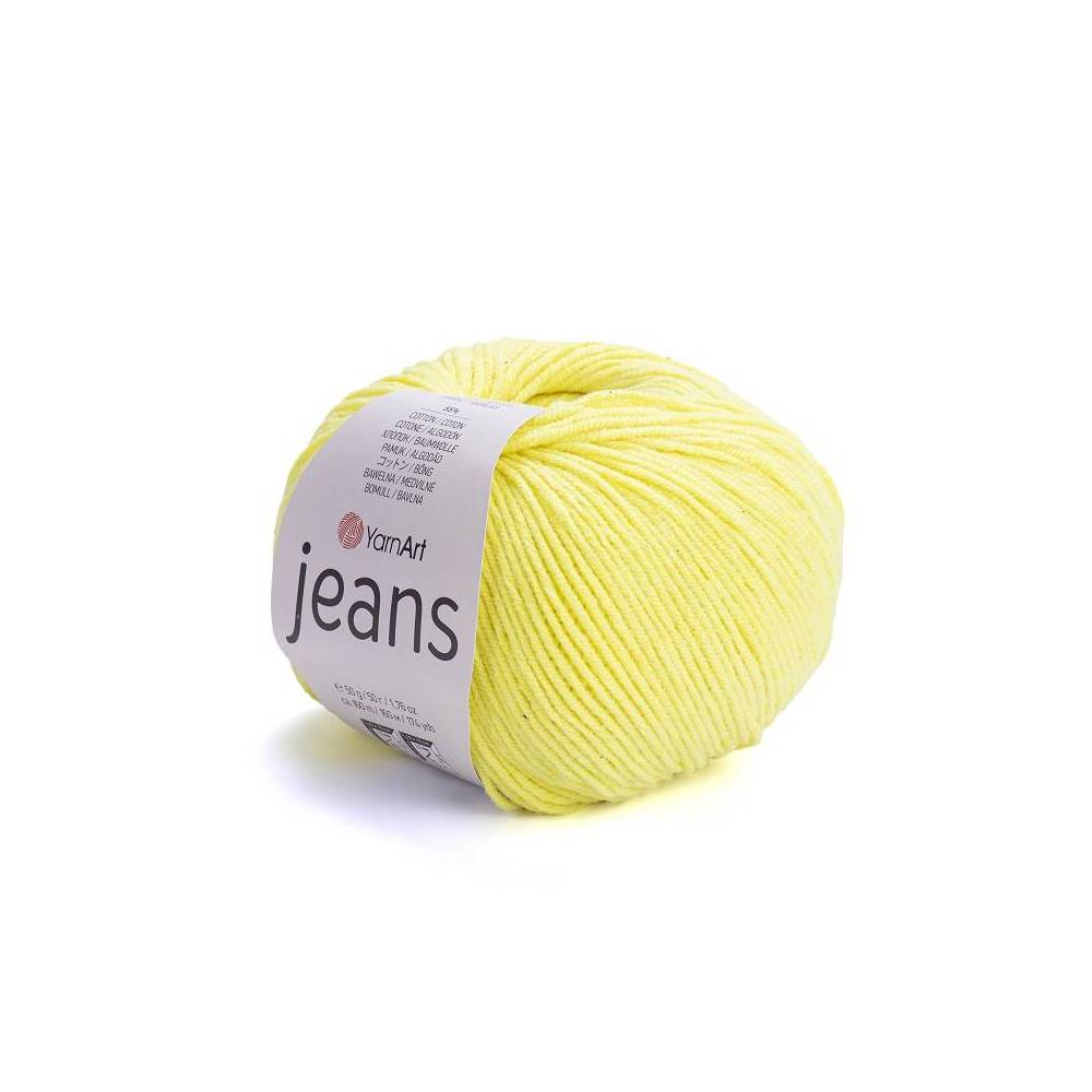Yarn YarnArt Jeans bright yellow neon (58)