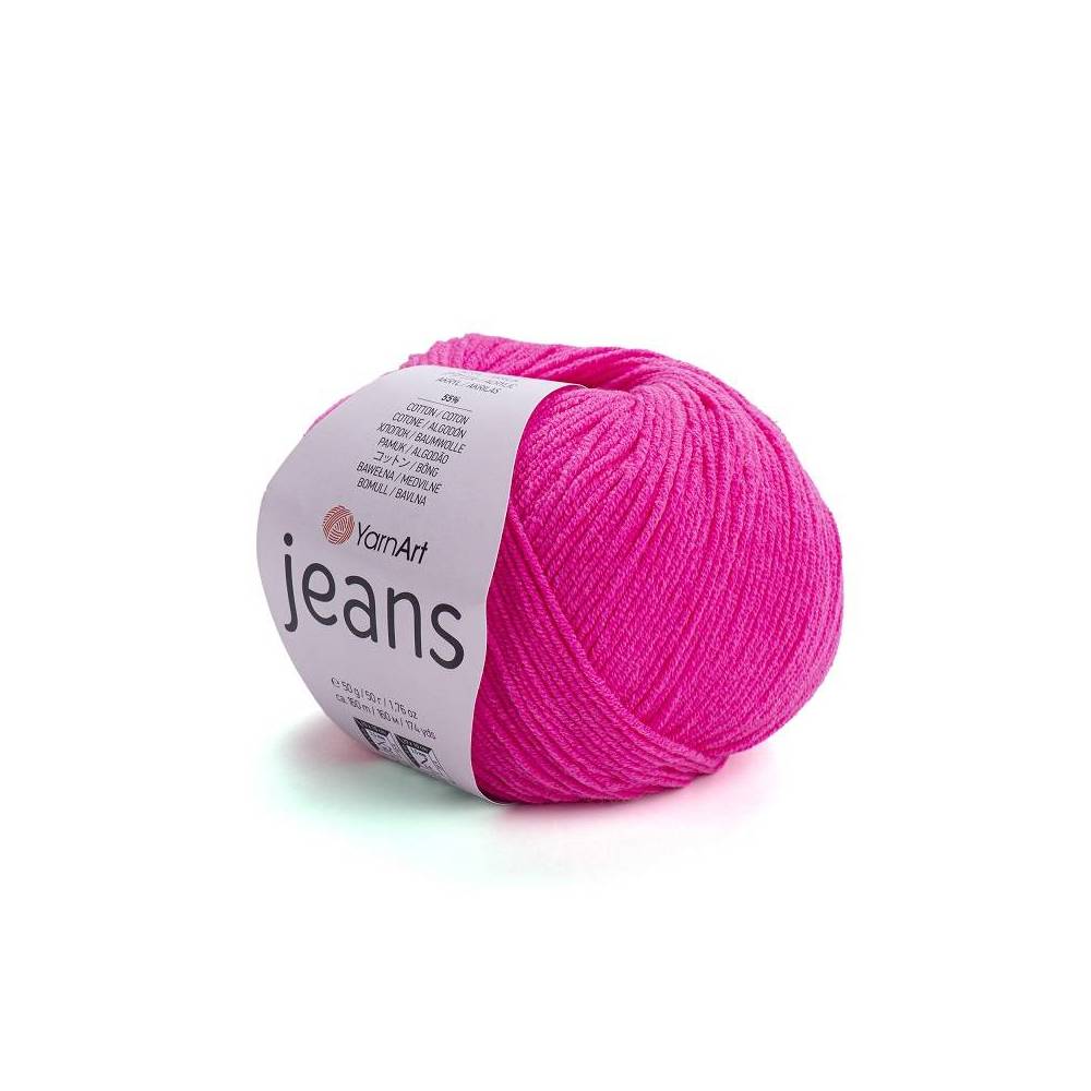 Yarn YarnArt Jeans bright pink (59)