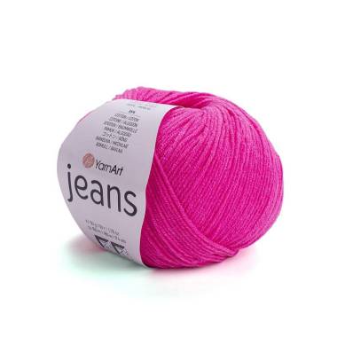 Пряжа YarnArt Jeans яскраво-рожевий (59)