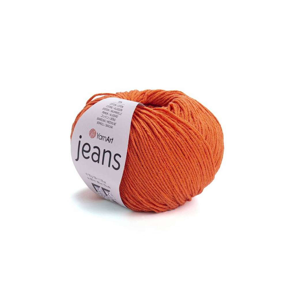 Пряжа YarnArt Jeans морковь (85)